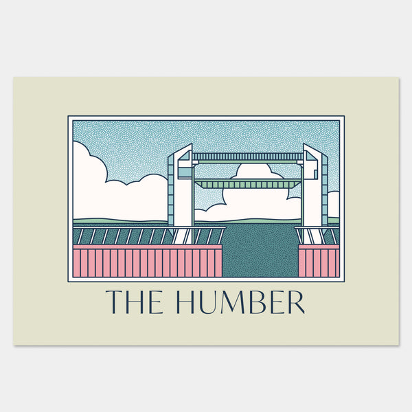 Hull tidal barrier features on this art print 