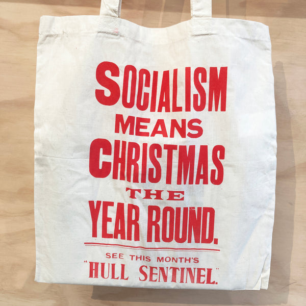 Socialism Means Christmas The Year Round Tote Bag