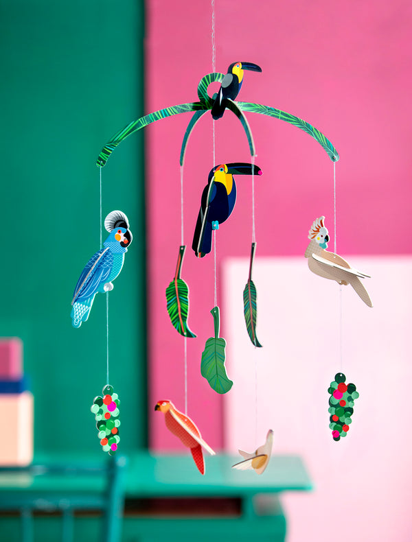 Exotic Birds Mobile Decoration