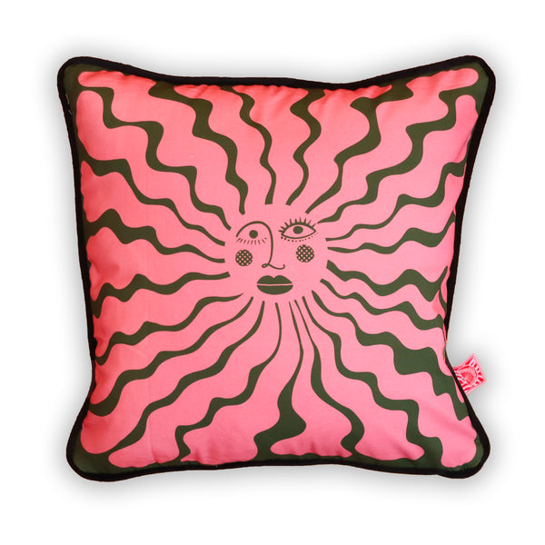 Wavy Sunshine Cushion Cover by The Neighbourhood Threat