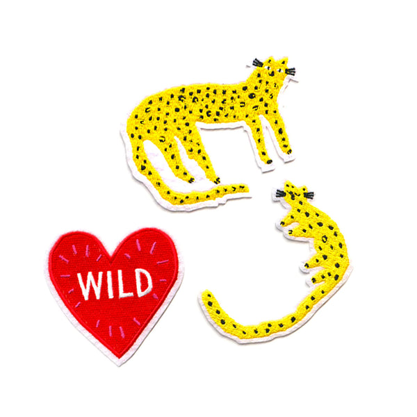 Leopard Mama & Baby & Wild Heart Patch