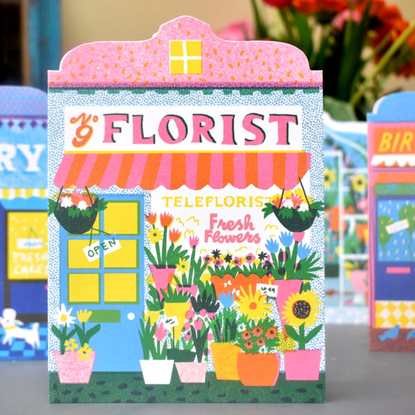 Florist Shop Die-Cut Card